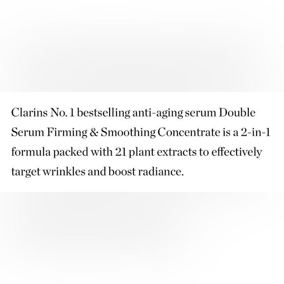 LAST 1! Clarins Double Serum Firming & Smoothing Concentrate πͺ NEW - Picture 9 of 12